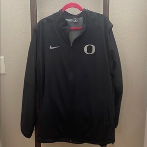 Oregon Duck Nike Men's Black Windbreaker with Logo